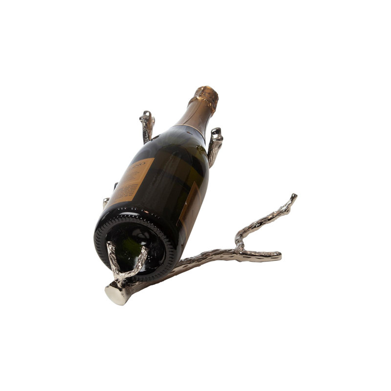 Twig Wine Bottle Holder, Nickel