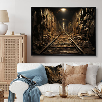 " Brown Tunnel Timeless Railway Track Vintage Portal "