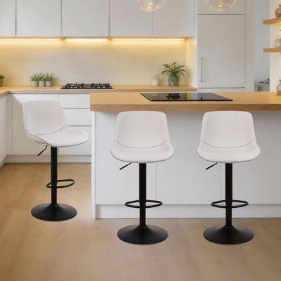 Jeninne Swivel Adjustable Height Bar Stool