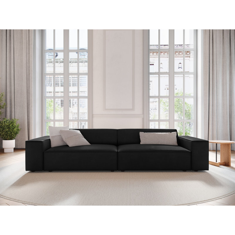Jodie 4 Seater Sofa, 4, Black