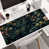 Dark Green Yellow Floral Design