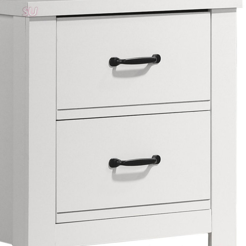 Table de chevet 2 tiroirs 21,5 po