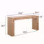 Console en bois rustique avec accents de bûches naturelles