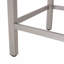 Table de bar d'extérieur à cadre en aluminium 43 po avec plateau en rotin PE