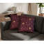 Housses de coussin décoratives faites à la main de 16 po x 16 po en soie florale, brun pour l'intérieur, paquet de 1
