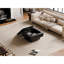 Table basse carrée en placage de bois massif avec rangement dissimulé et plateau relevable, finition noire foncée, 31,5 po