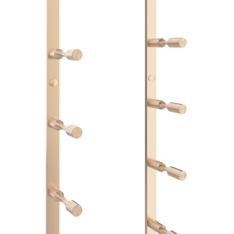 Ensemble de porte-bouteilles Bronc, Bronze doré, 45" H x 13" W x 4.5" D