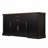 Elegant Farmhouse Barn Door Storage Cabinet – 2 Drawers & Door Rack, Large Buffet Table Coffee Bar For Kitchen, Living Room, Entryway, Dining Room, Black-551688894