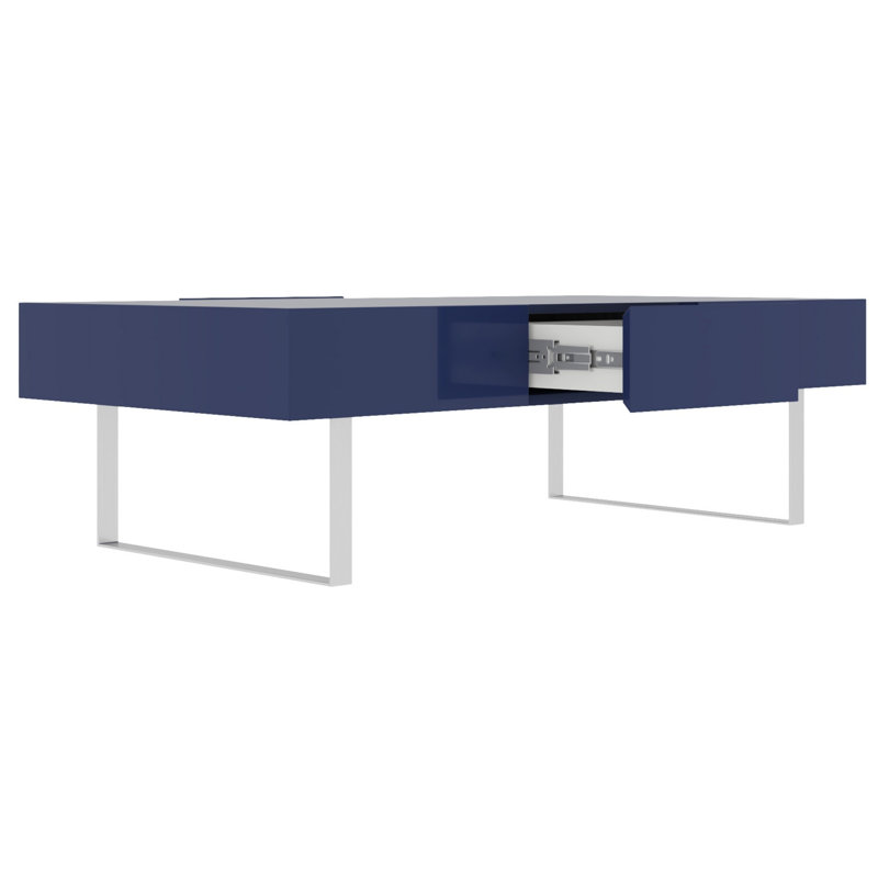Table basse 52,4 po x 26,8 po x 15,6 po - bleu ultrabrillant, Bleu