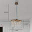 Lustres 5 lumières en cristal doré