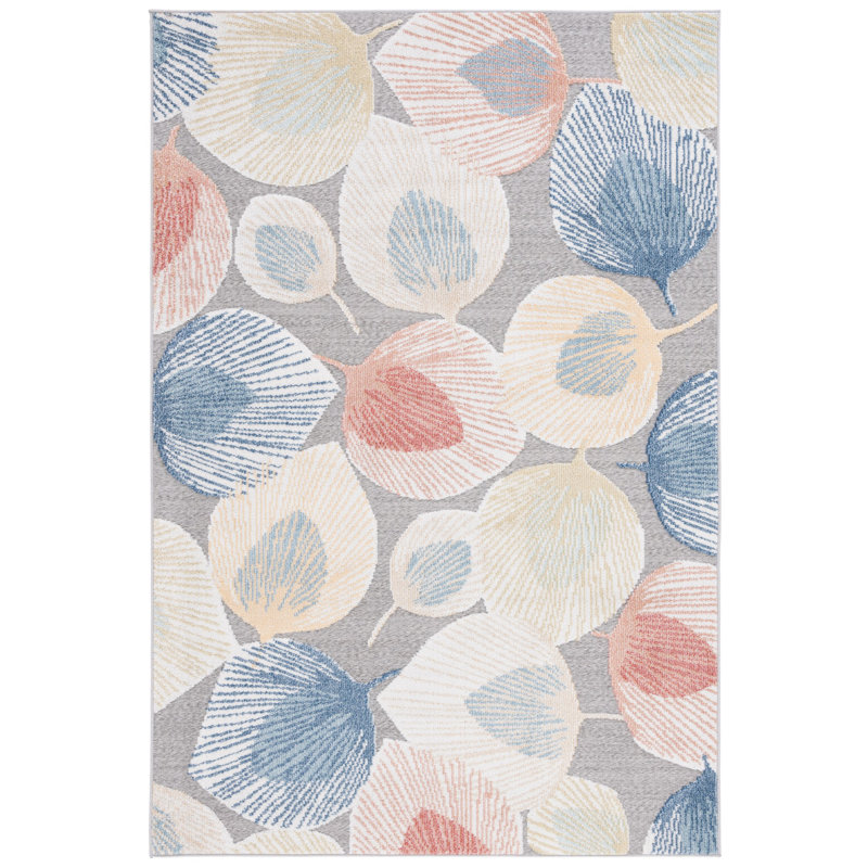 Sarasota Performance Floral Indoor/Outdoor Area Rug, Rectangle 4'5" x 6'5"