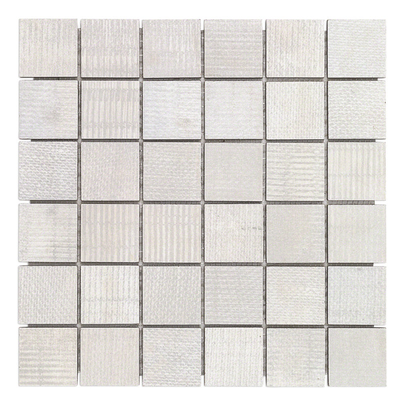 Lungo 2" x 2" Porcelain Grid Mosaic Wall & Floor Tile, White
