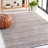 Martha Stewart Cotton Striped Rug in Gray/Taupe-73725272