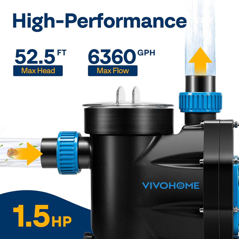 1.5 HP Self Primming Swimming Pool Pump with Timer
