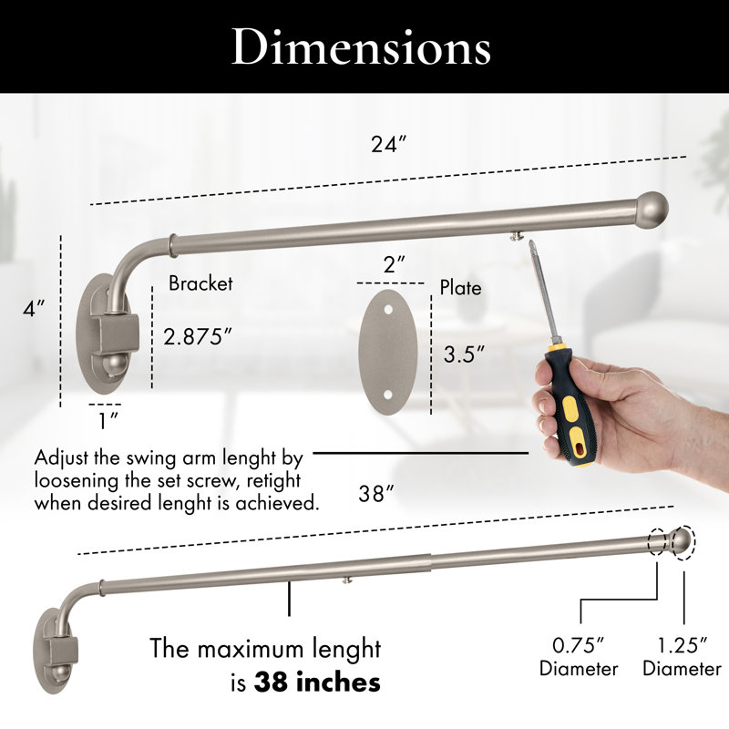 Cramon 0,75 de diamètre, Étain, 24" - 38"