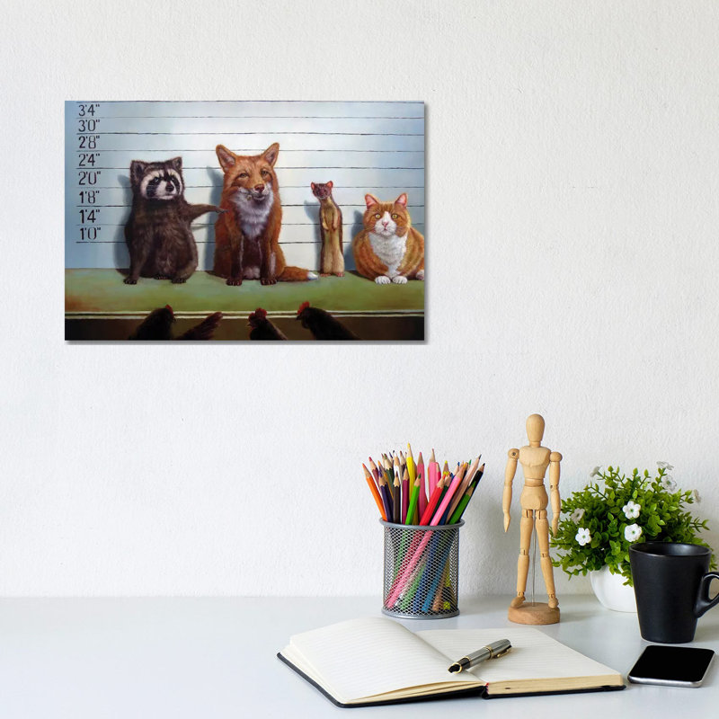 Usual Suspects by Lucia Heffernan - Print on Canvas, 152.5 cm H x 101.5 cm W, No Frame