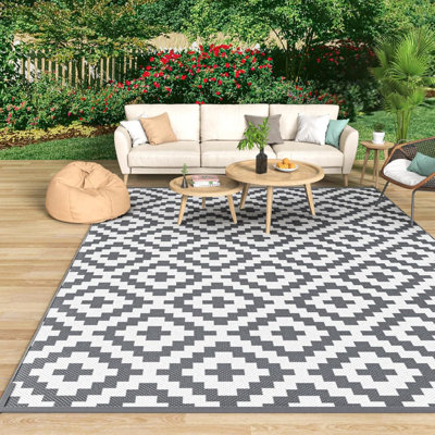 Non-Slip Geometric Doormat