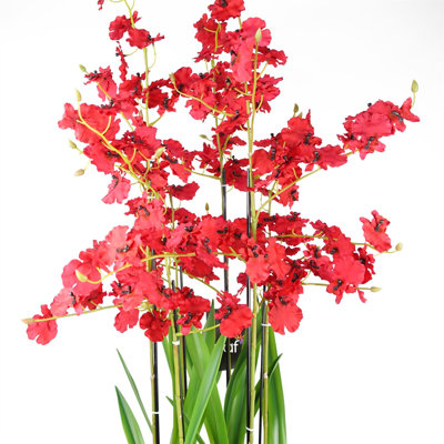 Plastic, Silk Artificial Arrangement in Planter