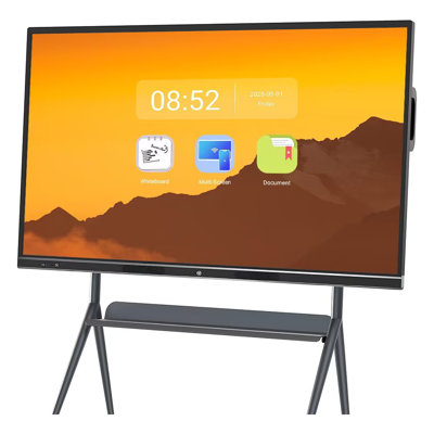 JYXCN Smart Board 86 po à écran tactile tactile 4K à double affichage interactif sans fil pour bureau de classe