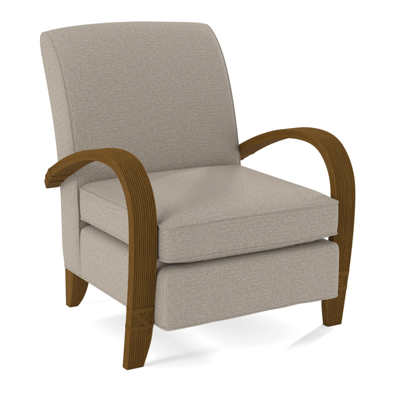 Vero Armchair, Havana, Beige Performance Fabric; 0851-73