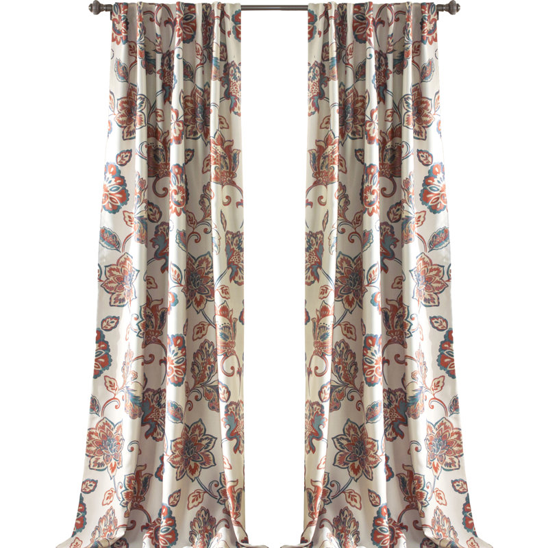 Paire de rideaux obscurcissant à motif floral Lush Decor Aster (ensemble de 2)