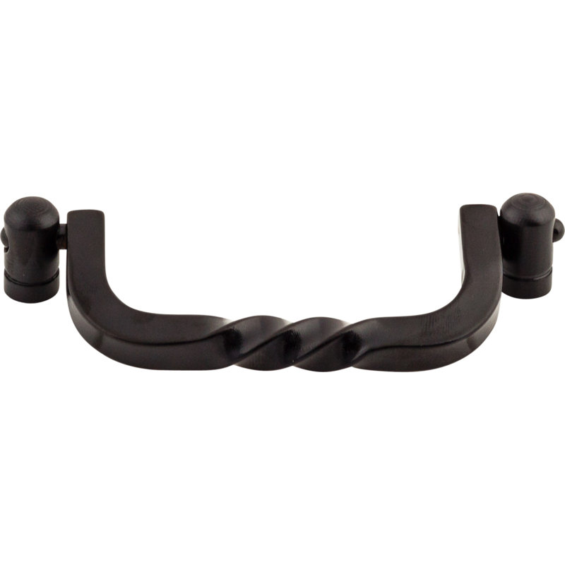 Twist 3 3/4" Center to Center Drop handle, Patina Black