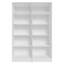  Ensemble de rangement de garage 4 portes 8 tablettes utilitaires L 47 po Unité d'organisation en bois pour le garage et les outils 6 tablettes réglables anti-basculement - blanc-1526525254