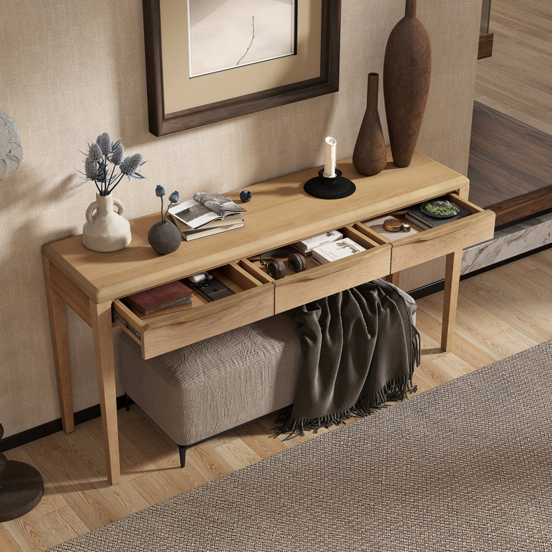 Console avec 3 tiroirs 59,84 po Chiswick, Naturel