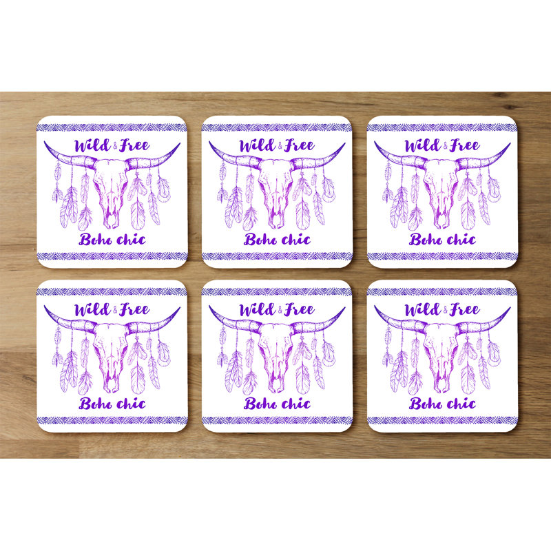 Square 6 Piece Coaster Set