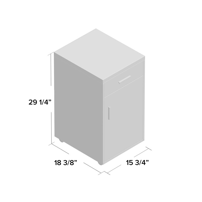 Classeur vertical mobile à 1 tiroirs Cowell