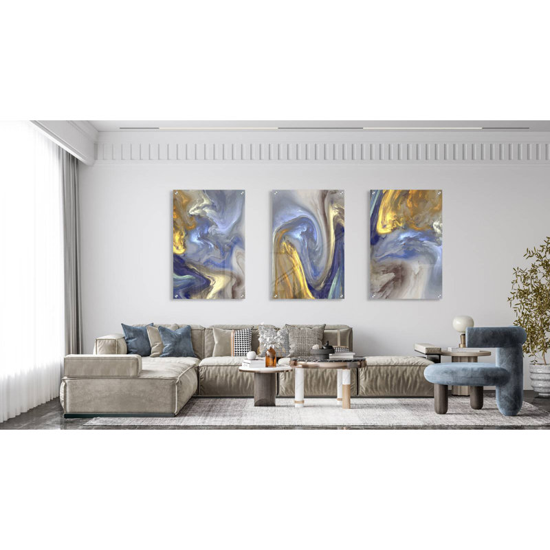 Mysterious - ensemble de 3 reproductions sans cadre
