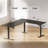 75" Reversible L Shaped Standing Desk, Height Adjustable with Cup Holder, Electric Corner Computer Workstation, Sit Stand up Home Office, Ergonomic Gaming, Black-1518105331-1518105231