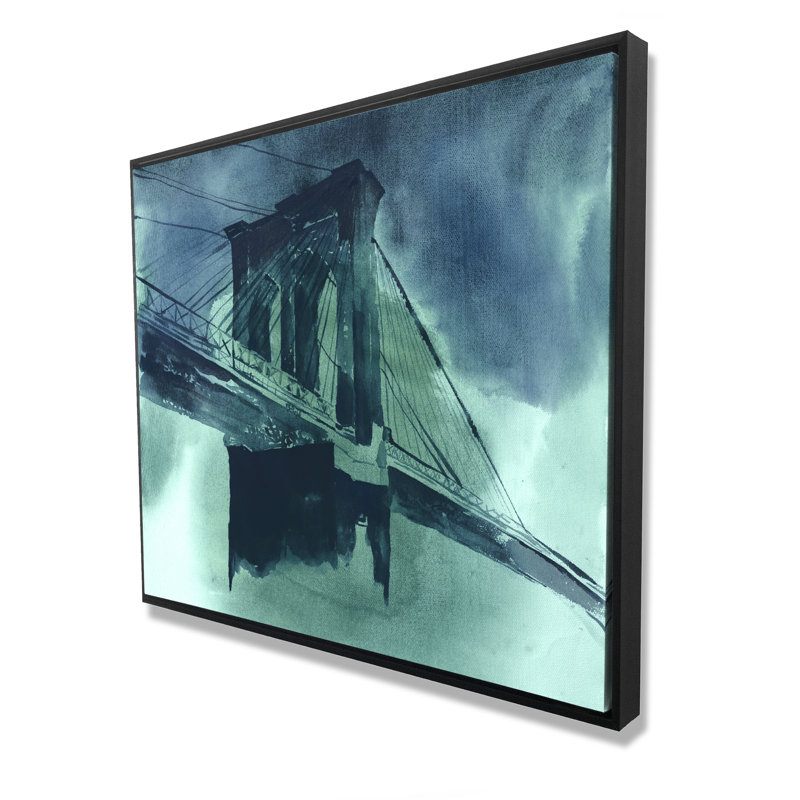 Vue abstraite du pont de Brooklyn - Art contemporain sur toile