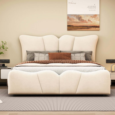 Upholstered Platform Bed Velvet Upholstered Bed
