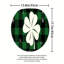 Ensemble de 3 tapis de douche à carreaux vert et noir Clover