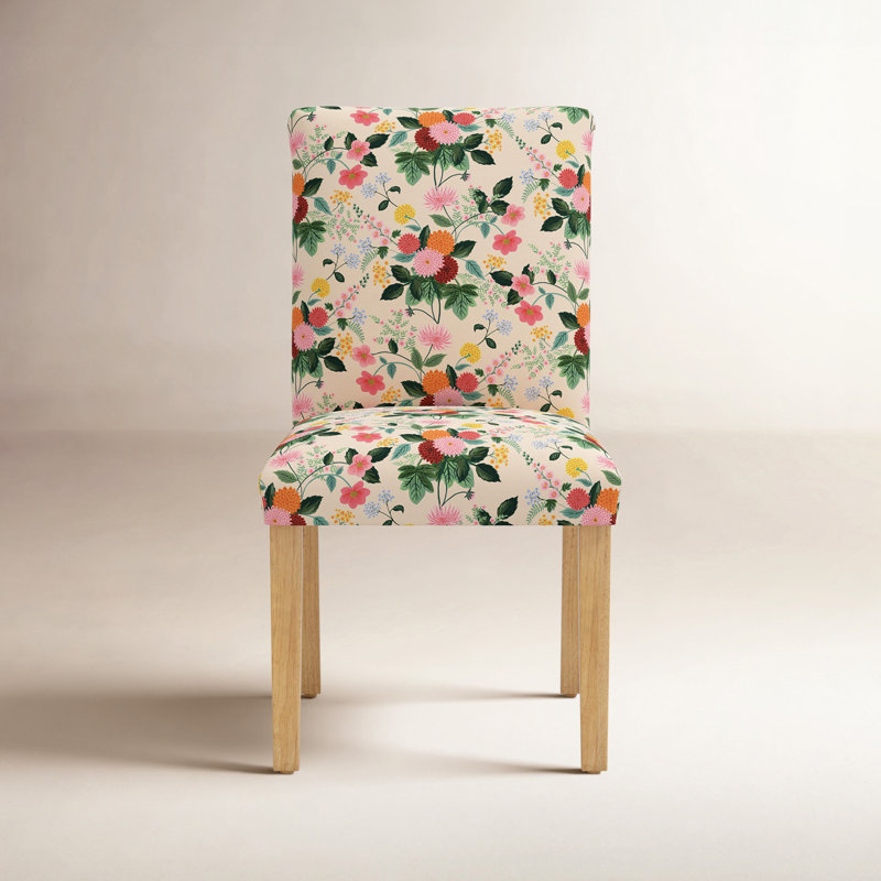 Chaise de salle à manger Lorraine, Dahlia multicolore