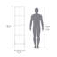 Meuble d'appoint Matt Gray Hight avec 4 tablettes