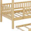 Lit cabane avec lit gigogne-687077676