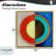 Cadre flottant rond à blocs de couleurs structurés, design par Matthew Finger-1731500782-1731500780