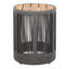 Table d'appoint d'extérieur en corde de rotin et bois d'acacia - Mobilier de patio résistant aux intempéries pour le jardin et le balcon - Gris / fer naturel | Idée de cadeau-118930131