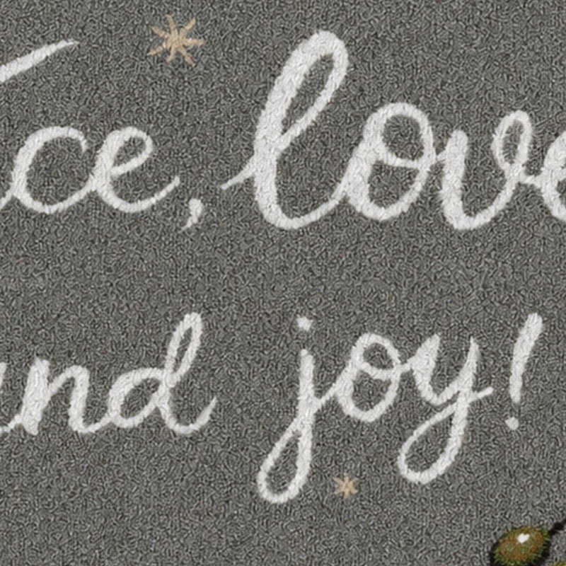 Peace Peace Joy, 2'8"x3'10" Rectangle