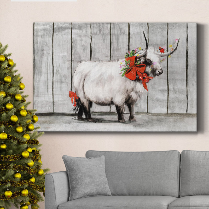 Barn Festivities I, toile tendue avec châssis de qualité supérieure - prête à être accrochée, H 12 po x l 8 po x P 1 po
