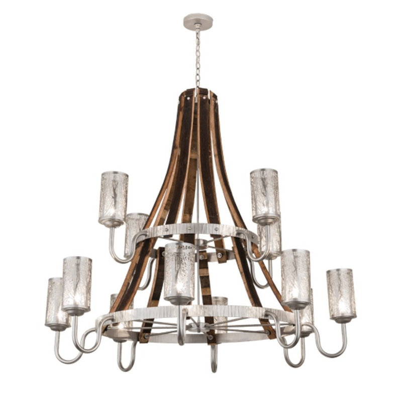 Barrel Stave 12 - Light Chandelier