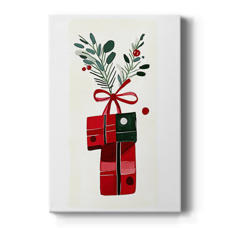 Art des Fêtes de Noël - Toile tendue avec châssis DCCCLXIX, H 27 po x l 18 po