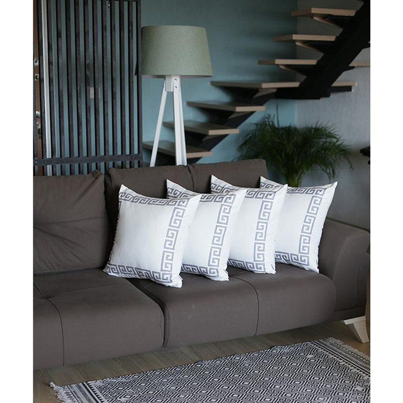 Solid Colour Reversible Pillow Cover, 18" x 18", Black