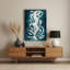 Art mural abstrait bleu 43-1821168737