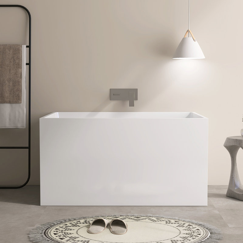 47‘’ Freestanding Soaking Acrylic Bathtub