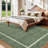 Scalloped Machine Washable Rug Non-Slip Bordered Floor Mats Non-Shedding Soft Low Pile Modern Accent Rugs for Living Room Bedroom Office-1292777944