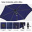 Parasol d'extérieur 108 "avec éclairage central 108"-110542734