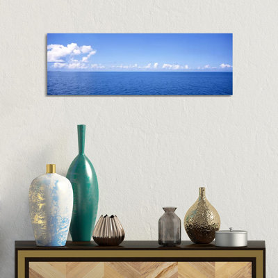 Cloudy Seascape, Atlantic Ocean, Bermuda - Wrapped Canvas Panoramic Print